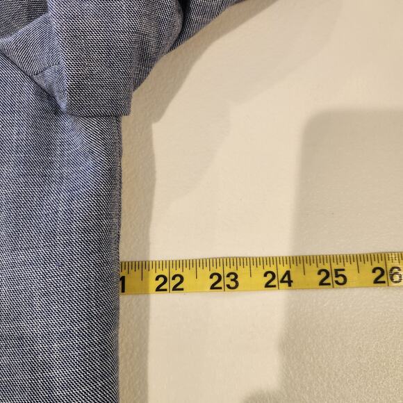 Talbots Womens Blue Tailored Sharkskin Blazer Bootcut Pants Suit Size 12/14 - Picture 5 of 16